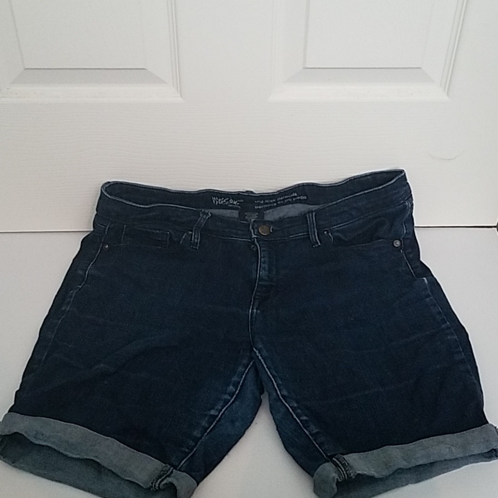 Denim Bermuda shorts